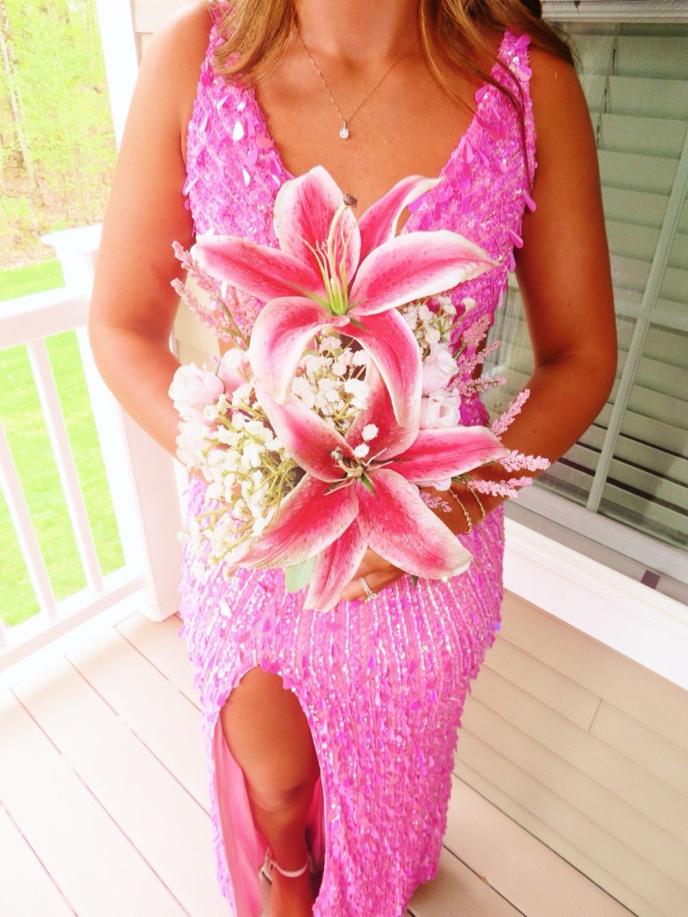 sherri hill prom dress 54912 - pink